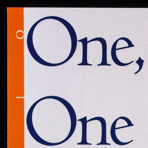Book Cover, One, No One & One Hundred Thousand, ca. 1992