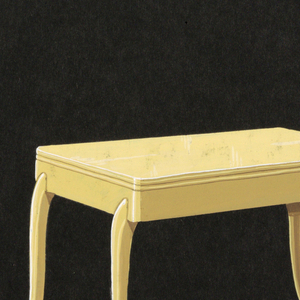 Drawing, Rectangular coffee table