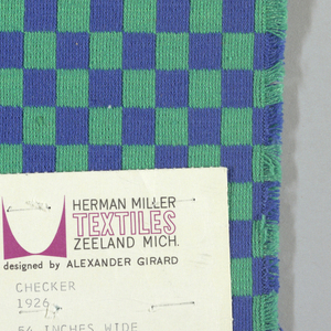 Sample, Checker, 1965