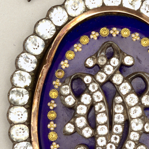 Pendant with monogram Pendant, 1780–1800