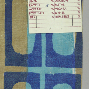 Sample, Ovaled Squares, 1958