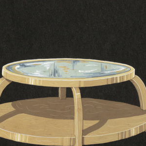 Drawing, 2005. Circular side table