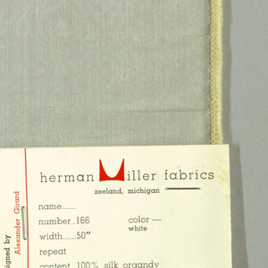 Sample, Silk Organdy, 1955