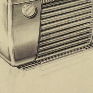 Drawing, Design for a Radio, December 12, 1945