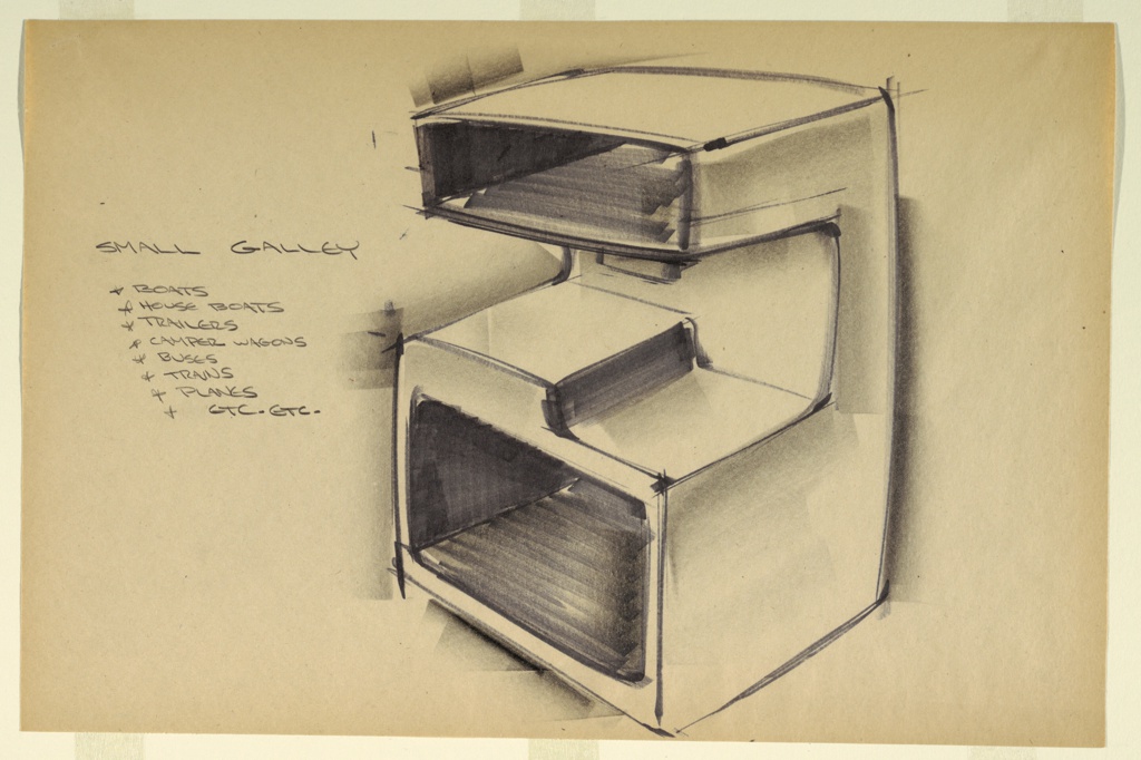 Drawing, Design for Small Galley