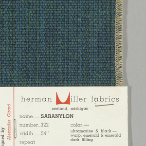 Sample, Saranylon, 1957