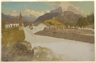 Drawing, Berchtesgaden, Bavaria (Germany)