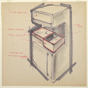 Drawing, Design for Small Galley