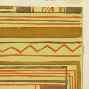 Drawing, Textile Design: Berggeist (Mountain Sprite), 1924