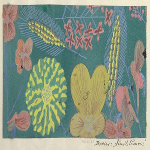 Drawing, Textile Design: Juniblumen (June Flowers), 1923