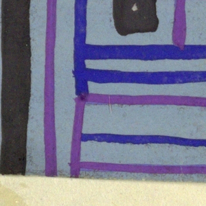 Drawing, Berggeist: Light Blue, Brown and Purple