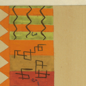 Drawing, Textile Design: Double-Fox, 1924