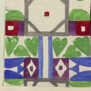 Drawing, Textile Design: Kiebitz, 1910–15
