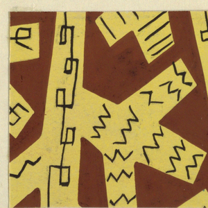 Drawing, Textile Design: Gespinst (Thread), 1924