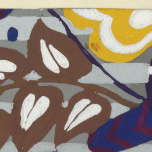 Drawing, Harlekin: Slate and Grey Stripes, 1914–23