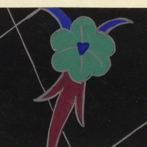 Drawing, Textile Design: Mittagstee (Afternoon Tea), 1910–19