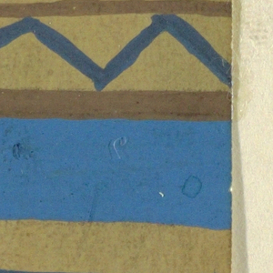 Drawing, Berggeist: Royal Blue and Browns