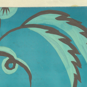 Drawing, Ranke: Turquoise with Mint, 1914–23