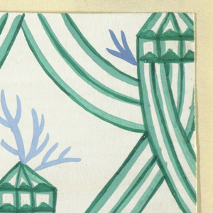 Drawing, Textile Design:  Alpenkoenig [King of the Alps], designed 1916–18