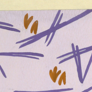 Drawing, Annie: Lavender with Purple and Ochre
