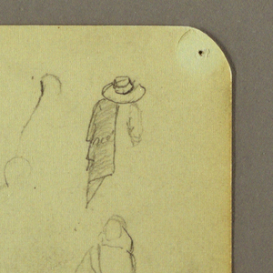 Drawing, Figures, Verso: Figure, Landscape, 1883