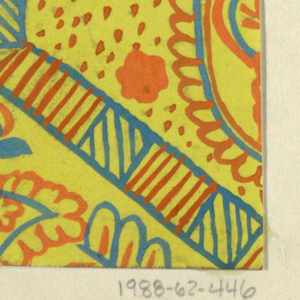 Drawing, Gallus: Yellow with Blue and Orange, 1912–31