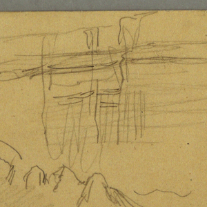 Drawing, Hillside, February 1869 ?