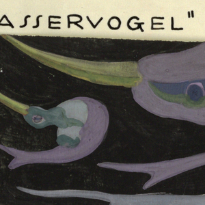 Drawing, Textile Design: Wasservogel (Water Bird), 1910–12