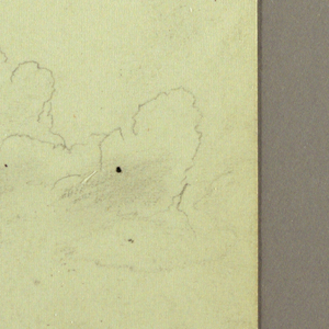 Drawing, Landscape with Clouds; Verso: Mountain, 1883