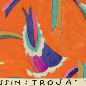 Drawing, Troia (Troja): Orange, 1912–17