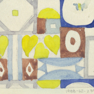 Drawing, Kiebitz: Yellow, Blue, Brown, 1910–15