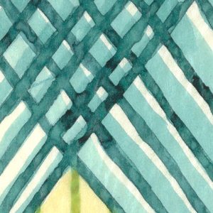 Drawing, Merkur: Blue Green and Chartreuse, 1914–23