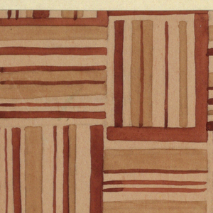 Drawing, Textile Design: Terzett (Trio), 1923