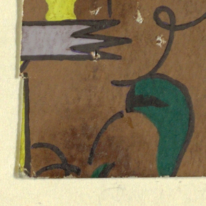 Drawing, Bethlehem: Brown, Yellow and Green