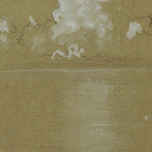 Drawing, Seascape, Bloxburgh; Verso: Hills and Sea, August 1865