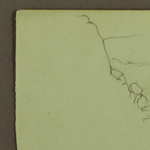 Drawing, Rock Wall, Pilaster; Verso: Mountain Landscape, Figures, 1883