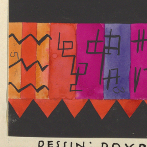 Drawing, Textile Design: Double-Fox, 1924