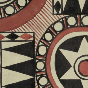 Drawing, Fixstern: Black, Ivory and Brick, 1923–32