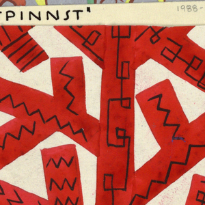 Drawing, Gespinst: Red, White and Black, 1923–32