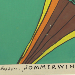 Drawing, Textile Design: Sommerwinde (Summer Wind), 1922