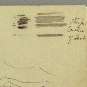 Drawing, Sketches. Tents. Bedouin., possibly 1868, February (probably)