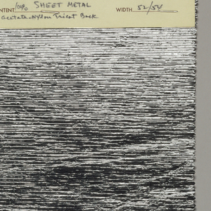 Sheet Sample (USA), mid-1960s