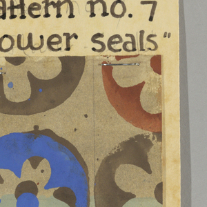 Design For Textile, Flower Seals, ca. 1958