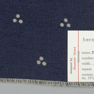 Textile Sample, Trispot Upholstery, 1957