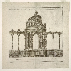 Print, Garden Pavilion and Latticed Gallery with an Alternative Design plate 365 from the publication "L