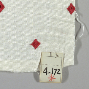 Sample, Embroidered Linen, 1952