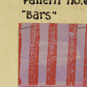 Design For Textile, Bars, ca. 1958
