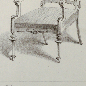 Print, Monthly Cabinet Makers Album: "Dining Chairs", 1859