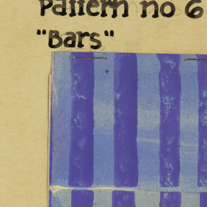 Design For Textile, Bars, ca.1958