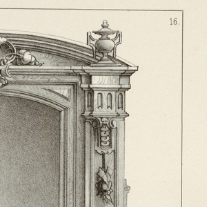 Print, Monthly Cabinet Makers Album: "Mantle Piece:, 1859